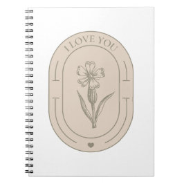 Cuaderno Regalo para esposa - te amo - Jardín Botánico