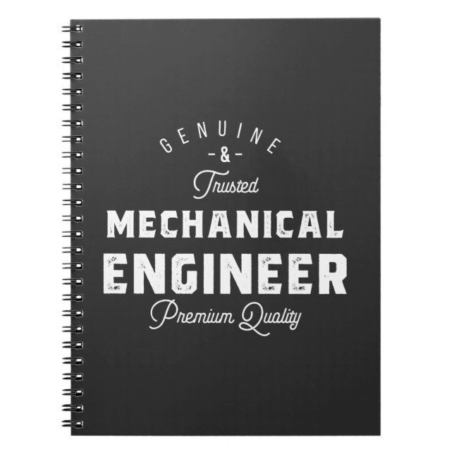 Cuaderno Regalo para ingeniero mecánico (Frente)