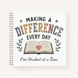 Cuaderno Regalo para maestros que hacen la diferencia todos