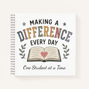 Cuaderno Regalo para maestros que hacen la diferencia todos