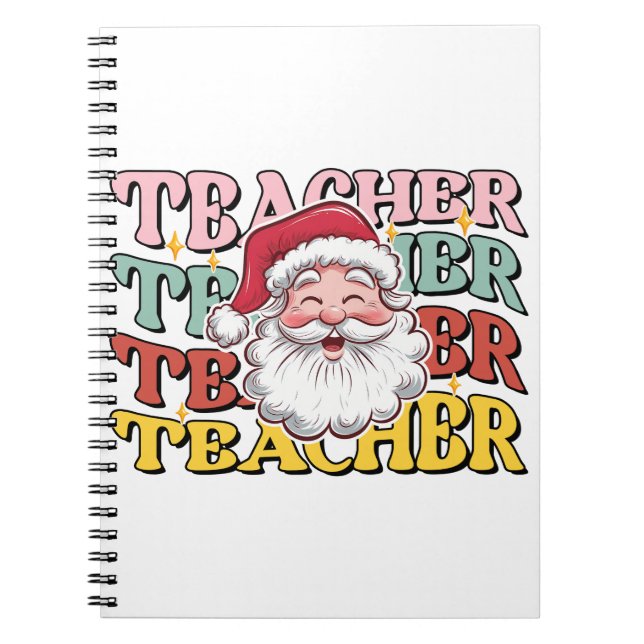Cuaderno Regalo para maestros | Santa Maestro (Frente)