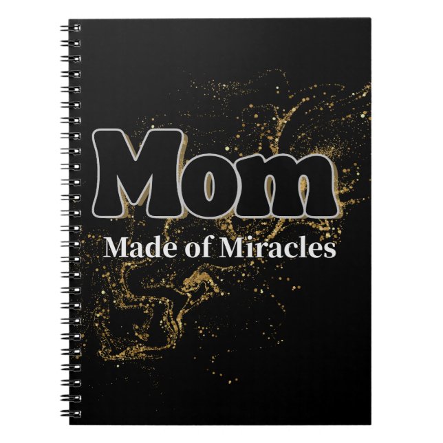 Cuaderno Regalo para Mamá Hecho de Milagros (Frente)