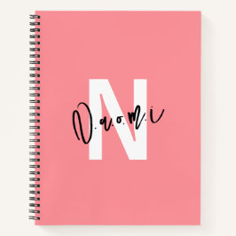 Cuaderno Regalo para niñas – Nombre de letra N personalizad