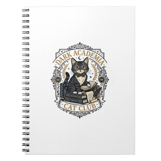 Cuaderno Regalo para papá gato de Dark Academia - Dark Acad (Frente)