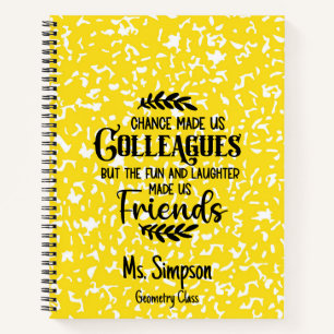 Cuaderno Regalo para portátiles de cobertura dura del Coleg