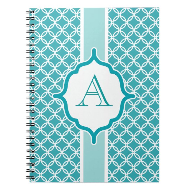 Cuaderno Regalo para portátiles de la escuela de monograma  (Frente)