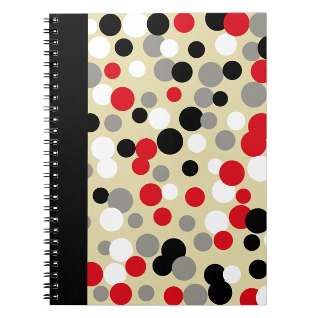 Cuaderno regalo para portátiles de Office Red Black School  (Frente)