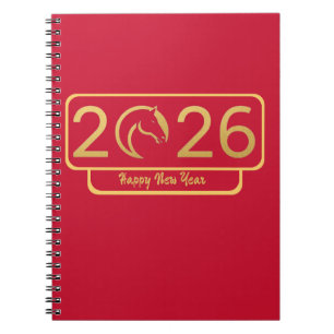 Cuaderno Regalo perfecto para el Año Nuevo Chino Caballo