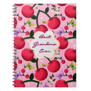 Cuaderno Regalo personalizado con patrón de flor de cerezo