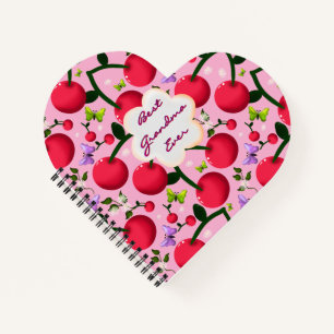 Cuaderno Regalo personalizado con patrón de flor de cerezo 