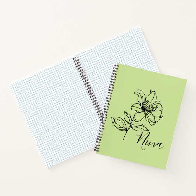 Cuaderno Regalo personalizado de flor de abeja de miel (Interior)