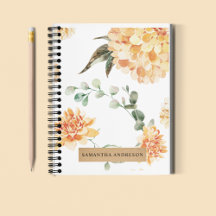 Regalo personalizado de flores modernas amarillo y