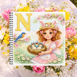 Cuaderno Regalo Personalizado de Pájaro Lindo para Niñas