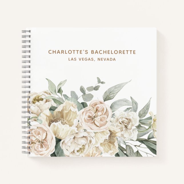 Cuaderno Regalo Personalizado Favor de Fiesta de Despedida  (Anverso)
