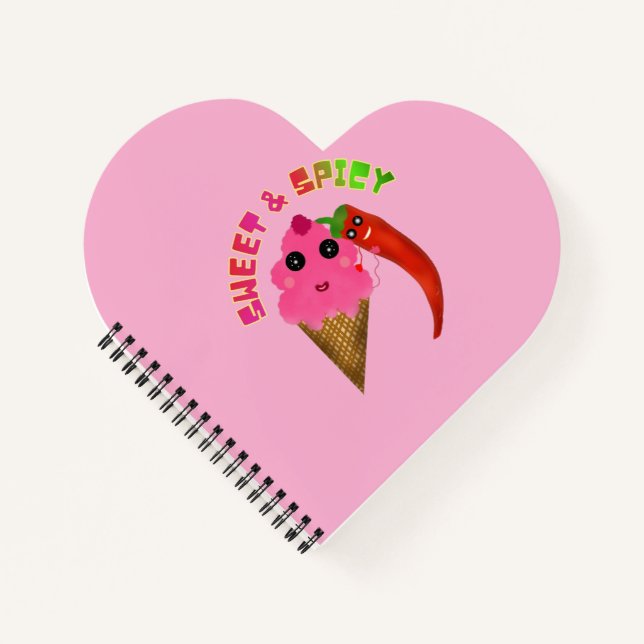 Cuaderno Regalo personalizado Helado y Pimiento Dulce  (Anverso)