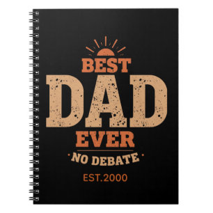 Cuaderno Regalo Personalizado Mejor Papá de la Historia Ret