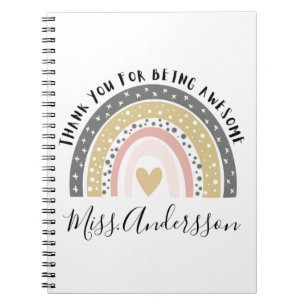 Cuaderno Regalo personalizado para maestros, regalo de maes