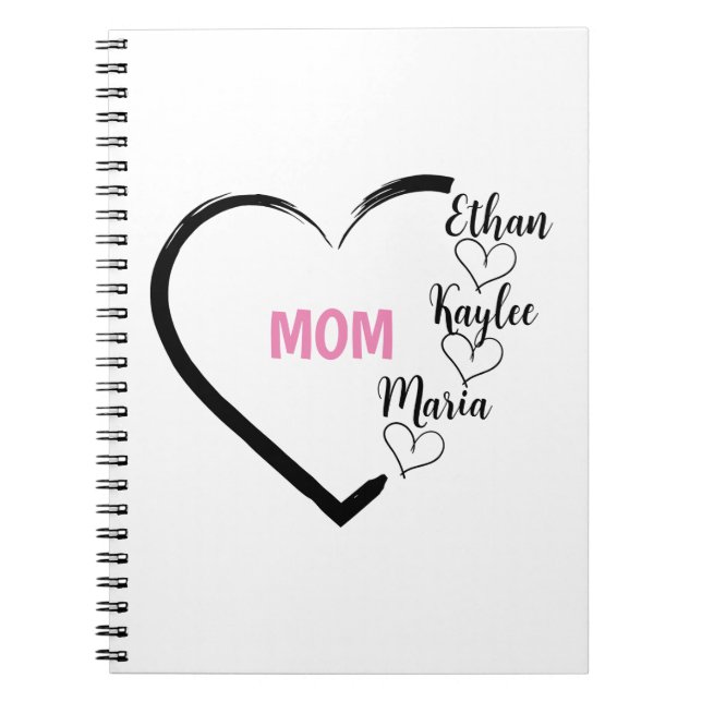 Cuaderno Regalo personalizado para mamá. Regalo por el Día  (Frente)