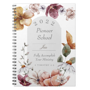 Cuaderno Regalo personalizado para pionero de JW 2022