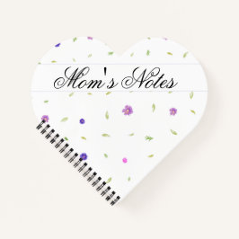 Cuaderno Regalo personalizado para portátiles florales para