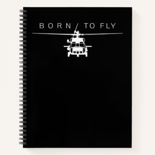 Cuaderno Regalo piloto de helicópteros de aviación milita