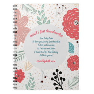 Cuaderno REGALO - Poemas de la abuela de los nietos - PERSO