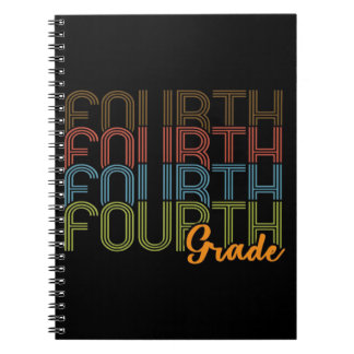 Cuaderno Regalo Retro Cuarto Grado | Escuela Cuarta Grado