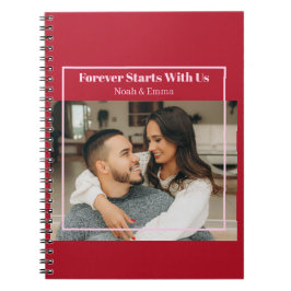 Cuaderno Regalo Romántico Personalizado con Foto y Texto -