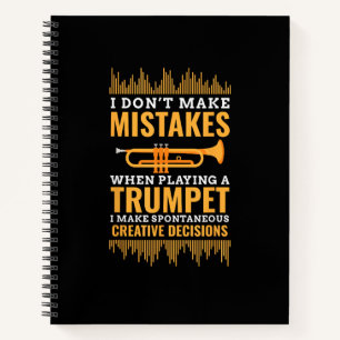 Cuaderno Regalo Trompeta Músico Divertido Banda Tocador Tro