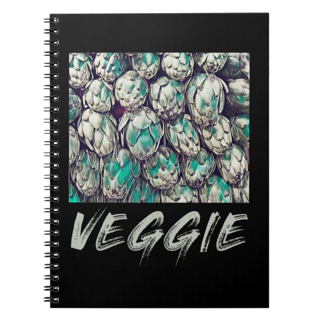 Cuaderno Regalo vegetariano Veggie Vintage (Frente)