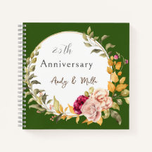 Regalo Verde 25º Boda Para Corona Floral Pareja