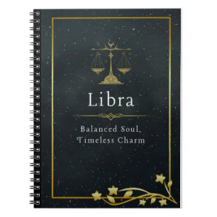 Cuaderno Regalo Zodiaco Libra – Diario de Astrología para L