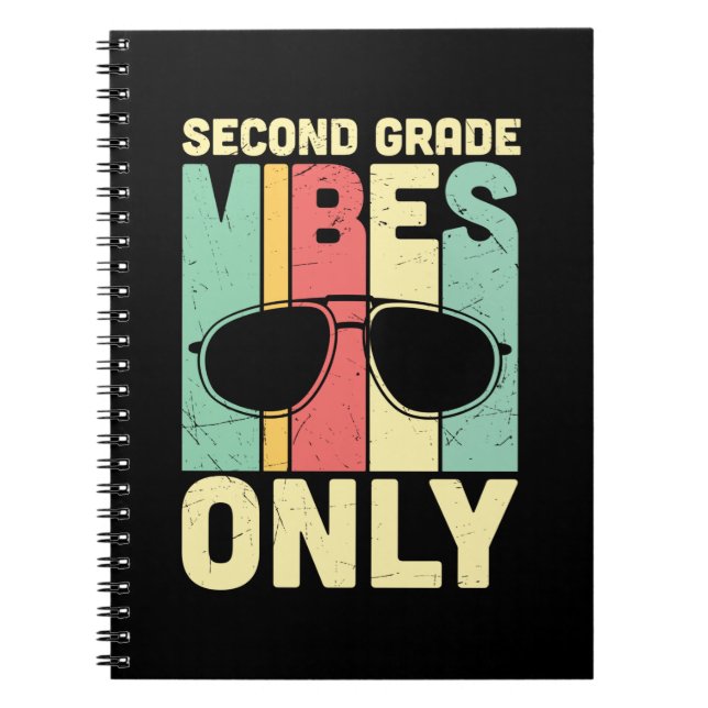 Cuaderno Regalos 2.º Profesor | Sólo Vibes de segundo grado (Frente)