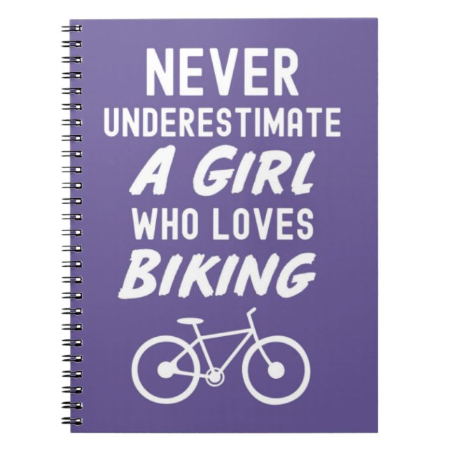 Cuaderno Regalos Bonitos de Ciclismo Rosa para Bebés y Niña (Frente)