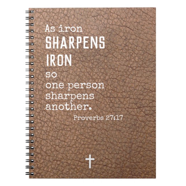 Cuaderno Regalos cristianos personalizados para el cuero de (Frente)