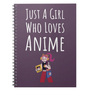 Cuaderno Regalos de anime rosados lindos para niñas otaku K