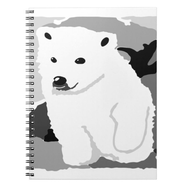 Cuaderno Regalos de arte de oso polar y accesorios (Frente)