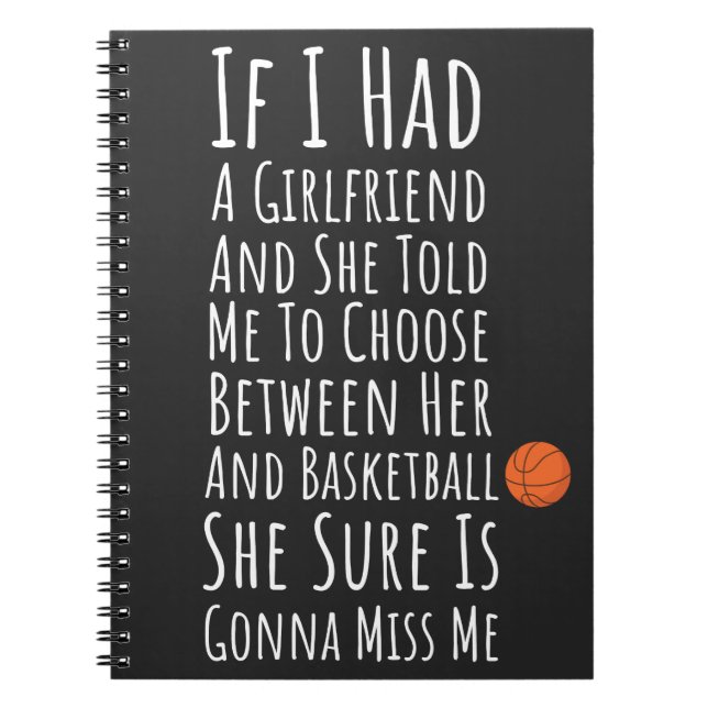 Cuaderno Regalos De Baloncesto Para Niños Adolescentes (Frente)