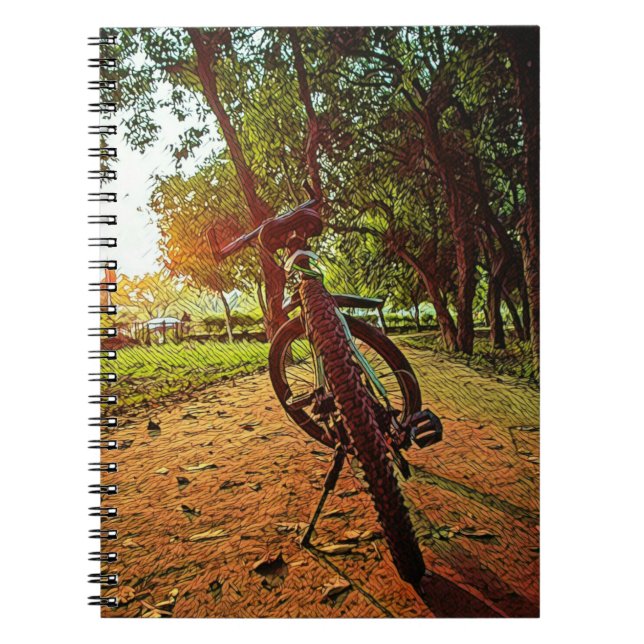Cuaderno regalos de bicicleta de montaña (Frente)