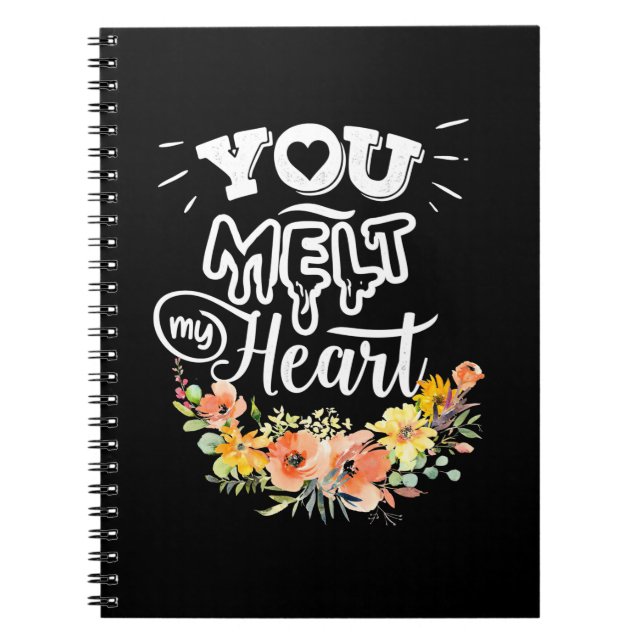 Cuaderno Regalos de boda | Tú derrites mi corazón (Frente)