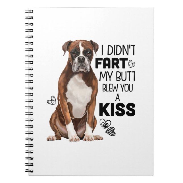 Cuaderno Regalos de Boxer Dog (Frente)