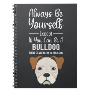 Cuaderno Regalos de Bulldog Adorables Humor de Animales Div