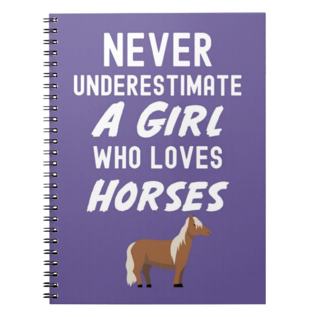 Cuaderno Regalos de Caballo Rosa Lindo para Bebés Niñas Gra (Frente)