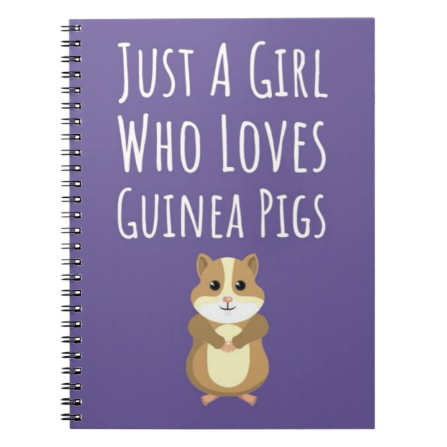 Cuaderno Regalos de Cerdito de Guinea Rosa Lindo para Niñas (Frente)