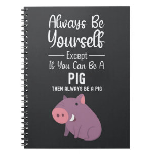 Cuaderno Regalos de Cerdo Divertidos Animales Graciosos Hum