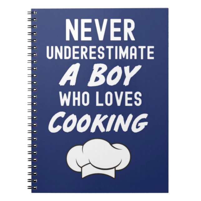 Cuaderno Regalos de cocina azul marino para bebé niño para  (Frente)