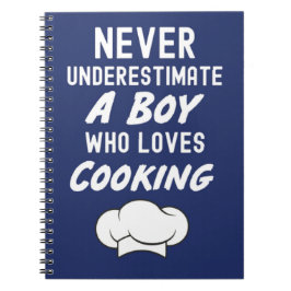 Cuaderno Regalos de cocina azul marino para niño para niños