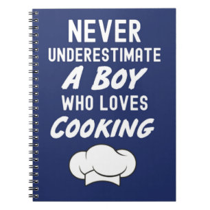 Cuaderno Regalos de cocina azul marino para niño para niños