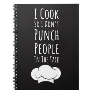 Cuaderno Regalos de Cocina Para Hombres Para Él Tipografía 