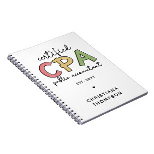 Cuaderno Regalos de Contadores Públicos certificados por CP